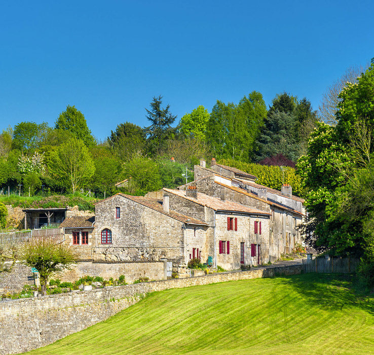 photo d'une maison typique de Celles sur Belle